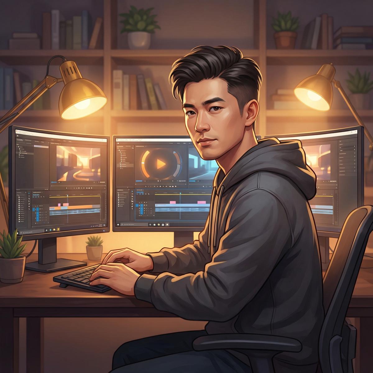 偷拍视频剪辑总监赵明轩